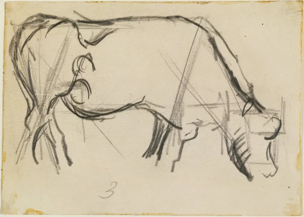 Untitled, by Theo van Doesburg, graphite, 1917