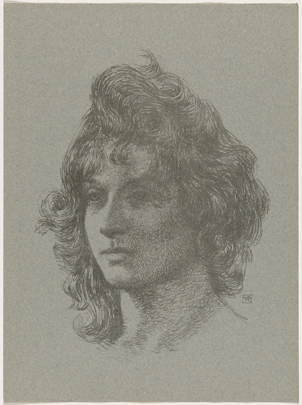 Etude, by Théo van Rysselberghe, ink, 1895