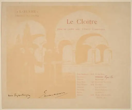 Le Cloître (The Cloister), by Théo van Rysselberghe