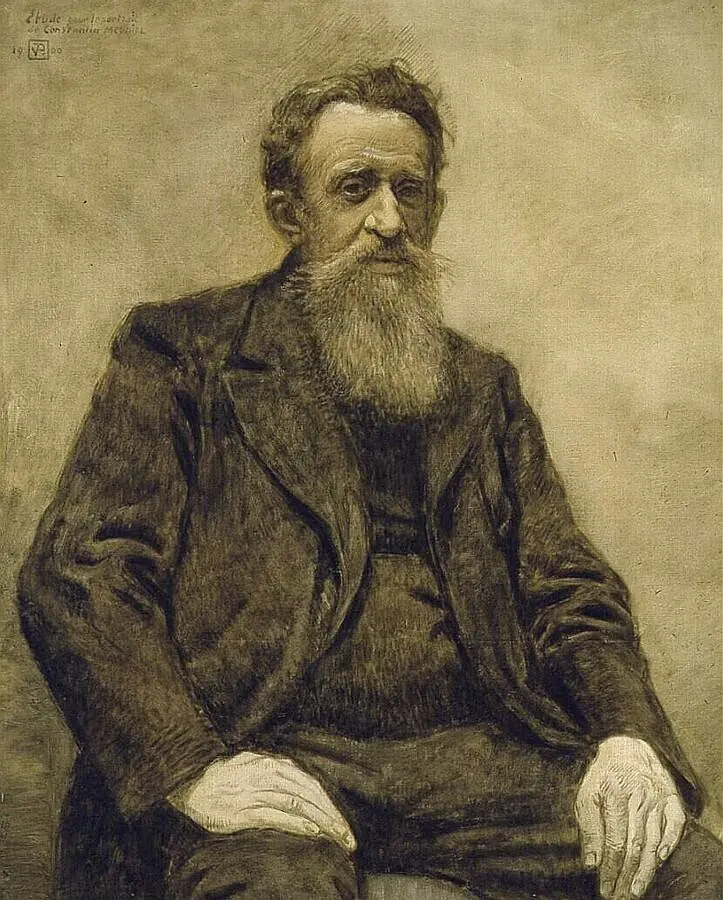Portrait of Constantin Meunier, by Théo van Rysselberghe