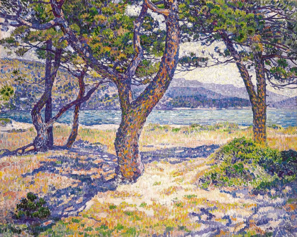 The Mediterranean at Le Lavandou, by Théo van Rysselberghe