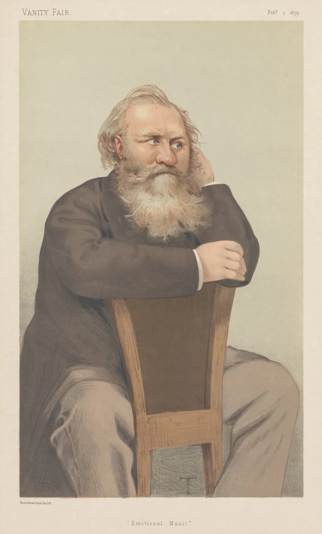 Vanity Fair: "Emotional Music", by Théobald Chartran, 1879