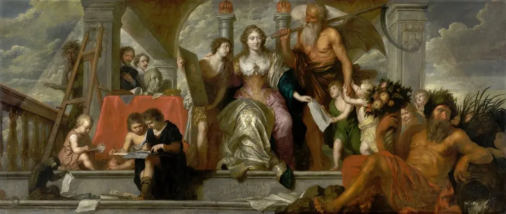 Antwerp, Nourishing the Painters, by Theodoor Boeyermans