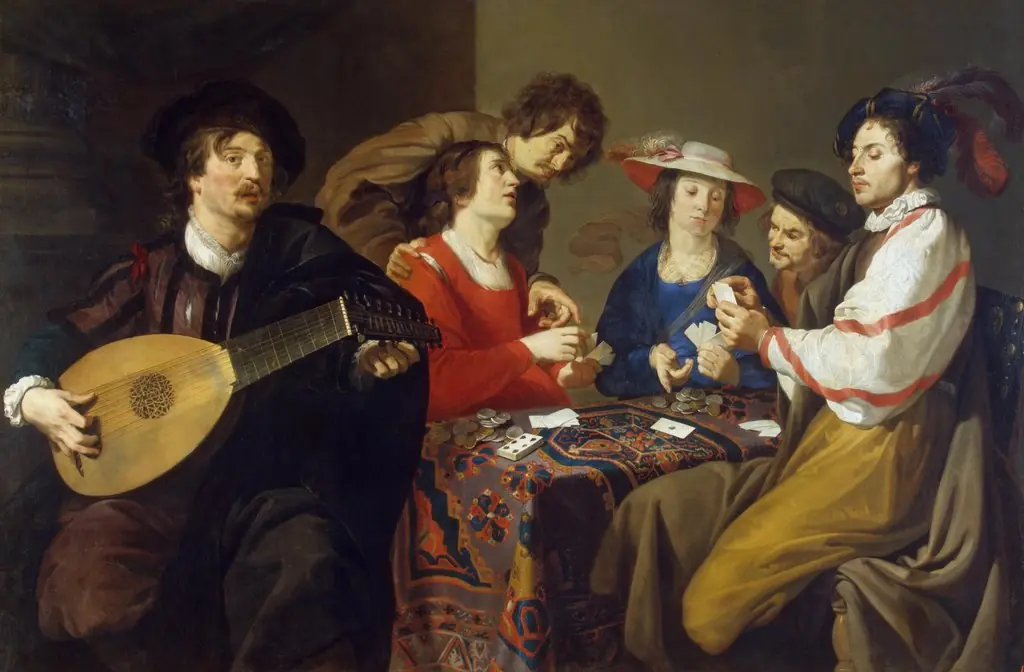 Card Game, by Theodoor Rombouts