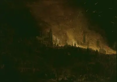 Bombardment of Brussels in 1695, by Theodoor van Heil