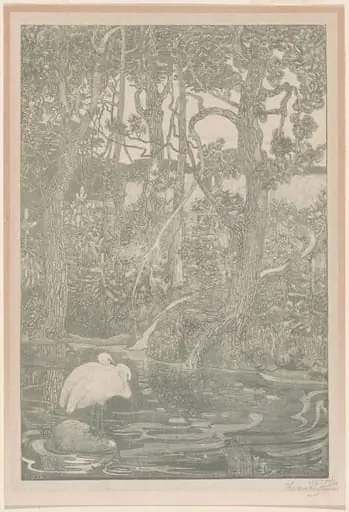 Bosidylle (Woodland Idyll), by Theodoor van Hoijtema