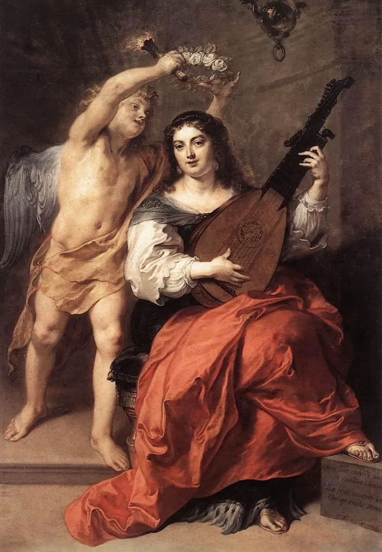 Music, allegory of conjugal harmony, by Theodoor van Thulden, oil, 1652