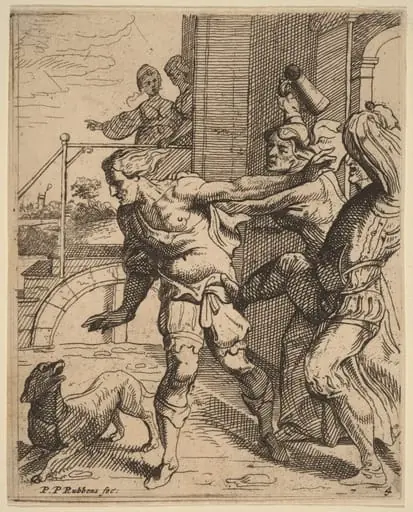 The Prodigal Son Driven from the Tavern, by Theodoor van Thulden