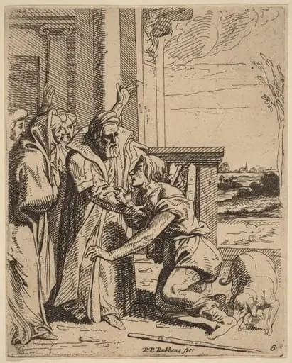 The Prodigal Son Received by His Father, by Theodoor van Thulden
