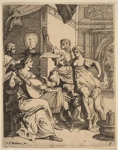 The Prodigal Wasting His Substance in the Tavern, by Theodoor van Thulden