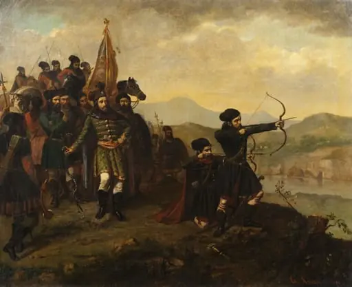 Arcașii lui Ștefan cel Mare, by Theodor Aman