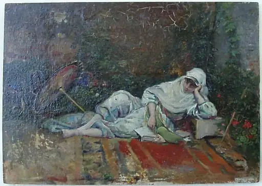 Cadână citind, by Theodor Aman