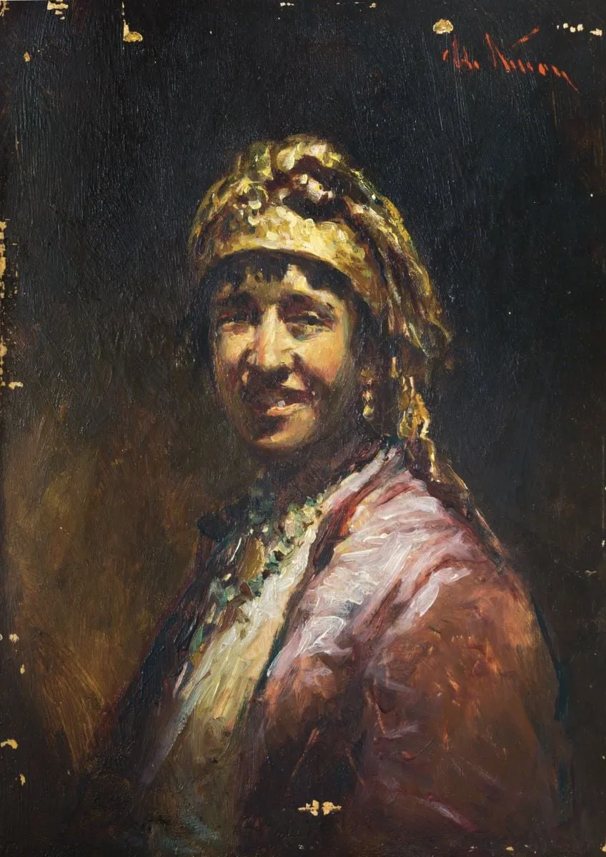 Cap de țigancă, by Theodor Aman, 1871