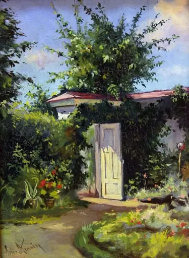 Colț de grădină, by Theodor Aman