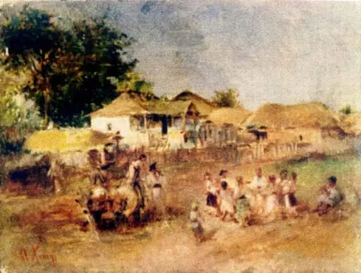 Copii jucând hora, by Theodor Aman