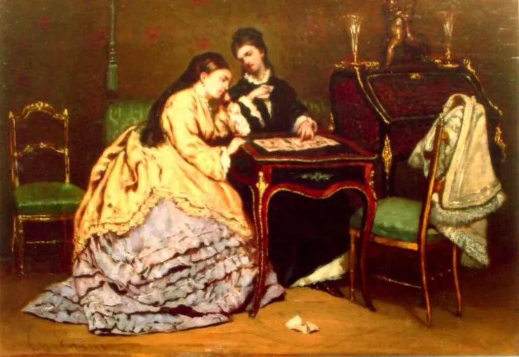 Două femei dau în cărți, by Theodor Aman, unspecified