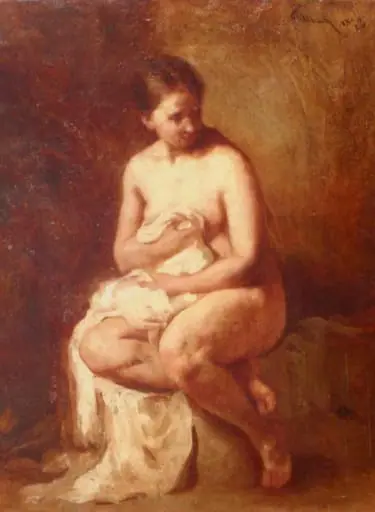 După baie, by Theodor Aman