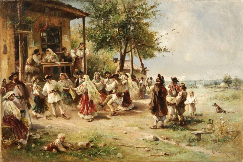 Hora de la Aninoasa, by Theodor Aman, 1890