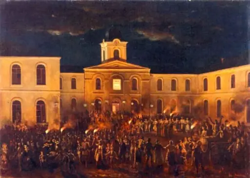 Hora unirii la Craiova, by Theodor Aman