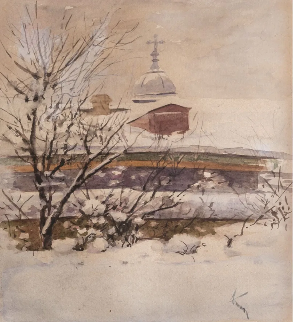 Iarna, by Theodor Aman, 1884