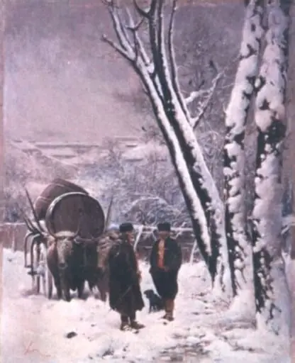 Iarna în pădure, by Theodor Aman