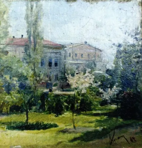 În Cișmigiu, by Theodor Aman