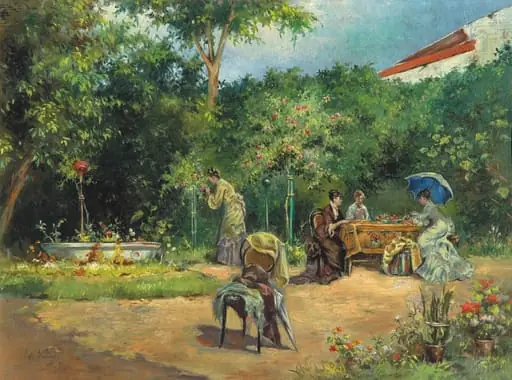 În grădină, by Theodor Aman