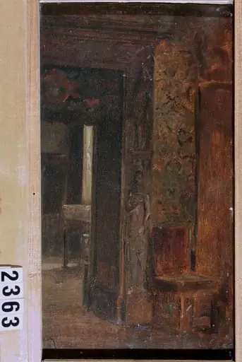 Interior din atelierul pictorului, by Theodor Aman
