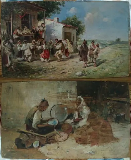 Joc la țară, by Theodor Aman