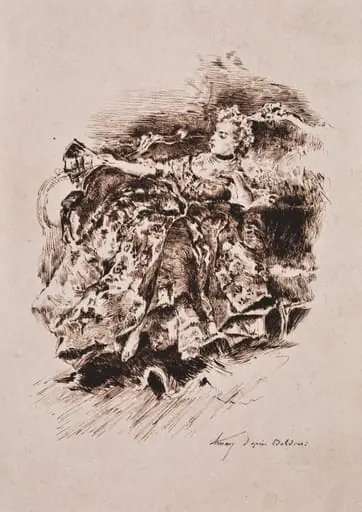 Marchiză (copie după Boldini), by Theodor Aman