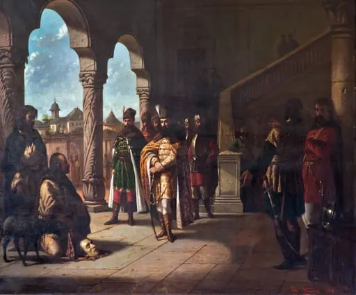 Mihai Viteazul contemplând capul lui Andrei Bathory, by Theodor Aman