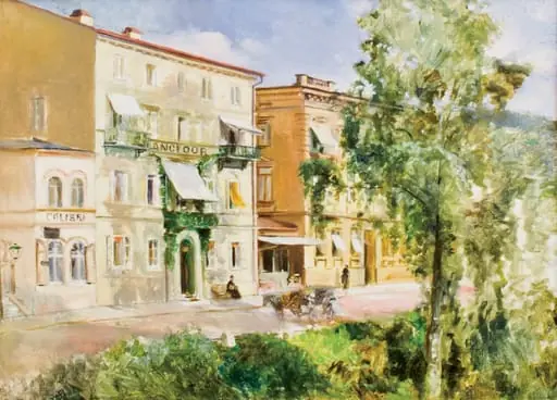 O stradă din Spa, by Theodor Aman