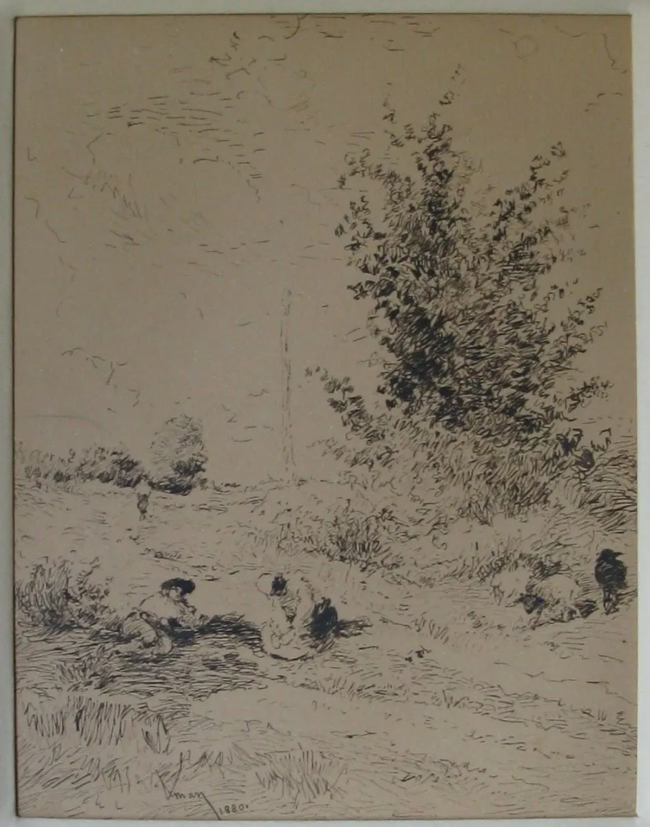 Odihna la câmp, by Theodor Aman, 1880