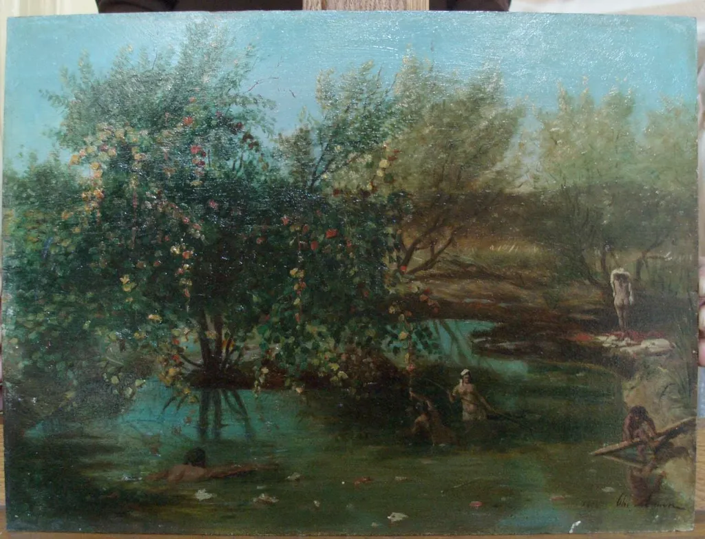 Peisaj, by Theodor Aman, 1871