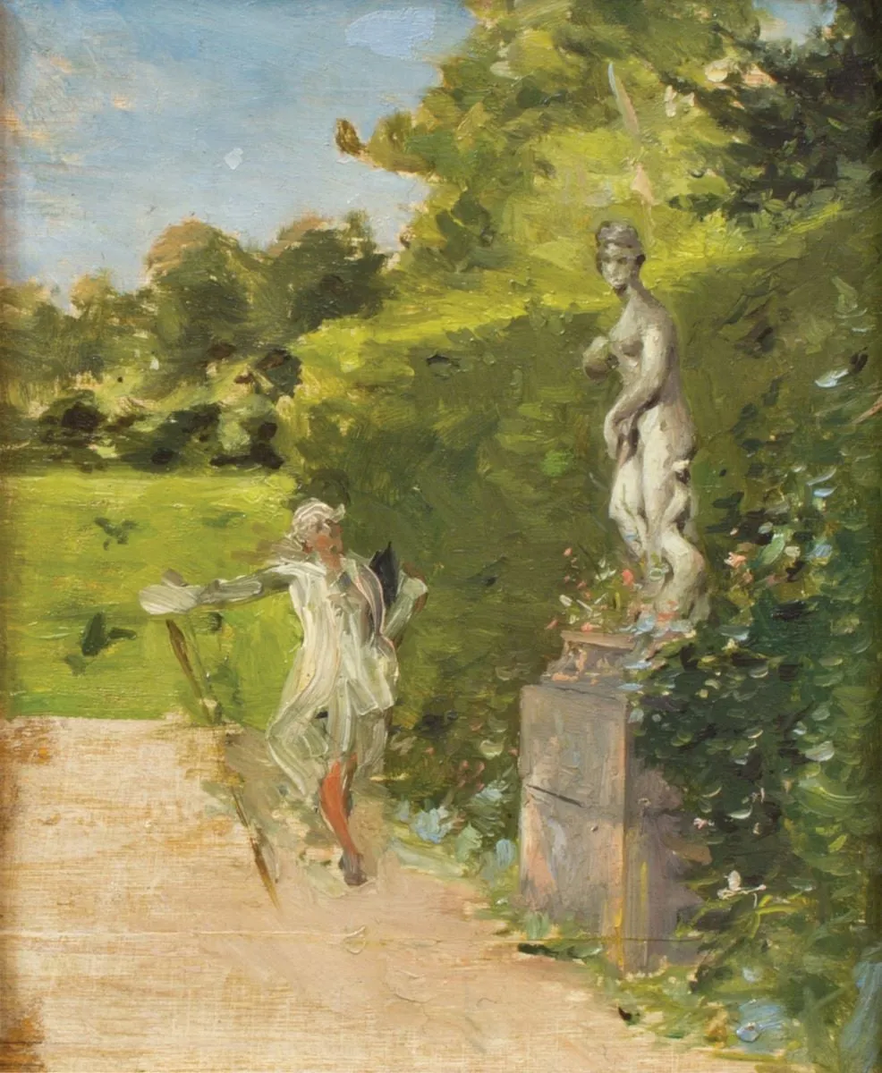 Plimbare în parc, by Theodor Aman, unspecified, 1850