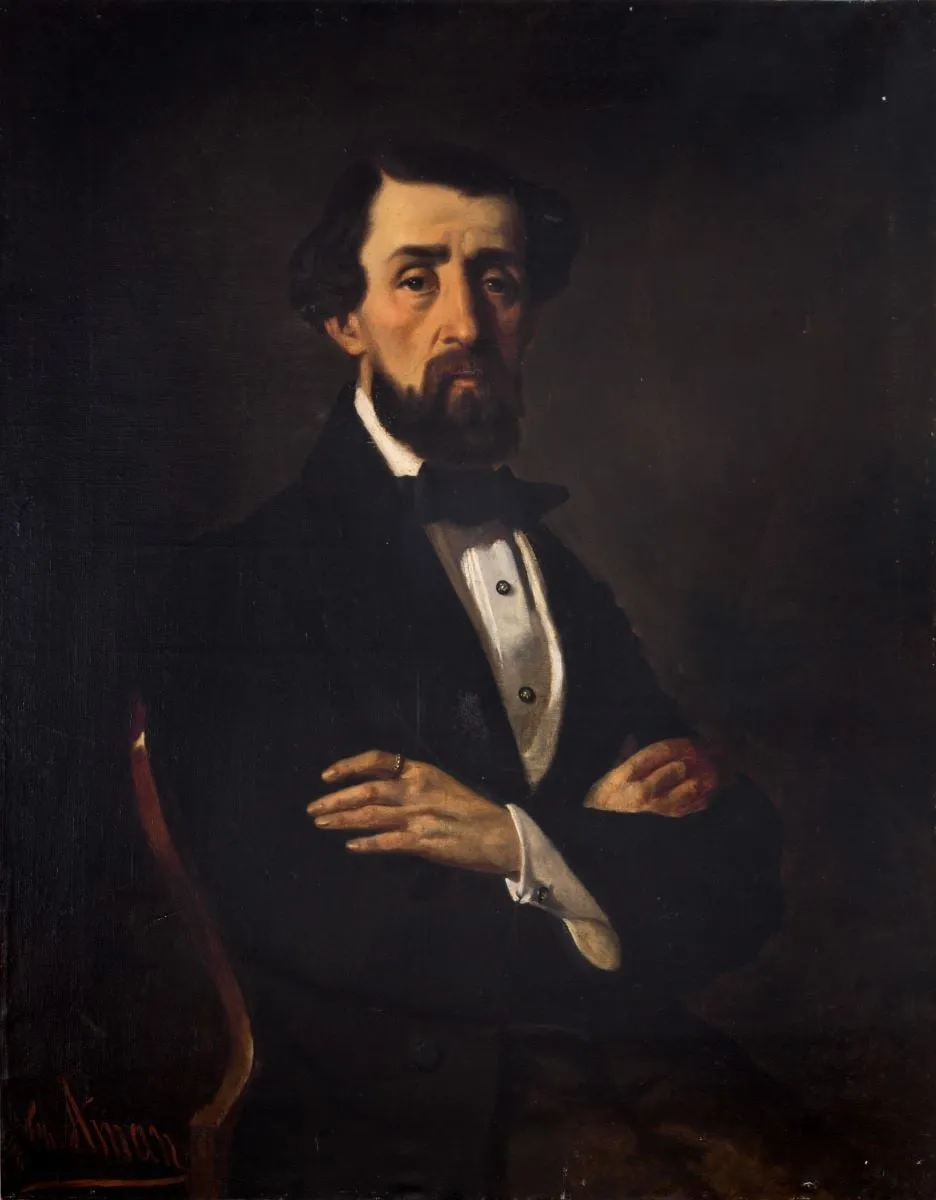 Portret de bărbat, by Theodor Aman, 1855