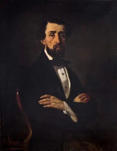 Portret de bărbat, by Theodor Aman