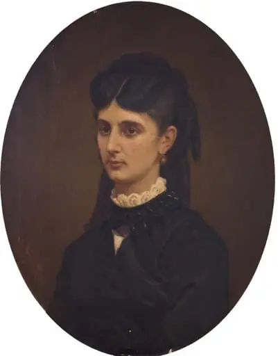 Portret de doamnă, by Theodor Aman