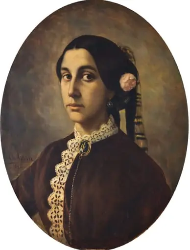 Portret de femeie, by Theodor Aman