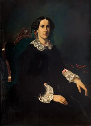 Portret de femeie (Soția lui Scarlat Paris ?), by Theodor Aman