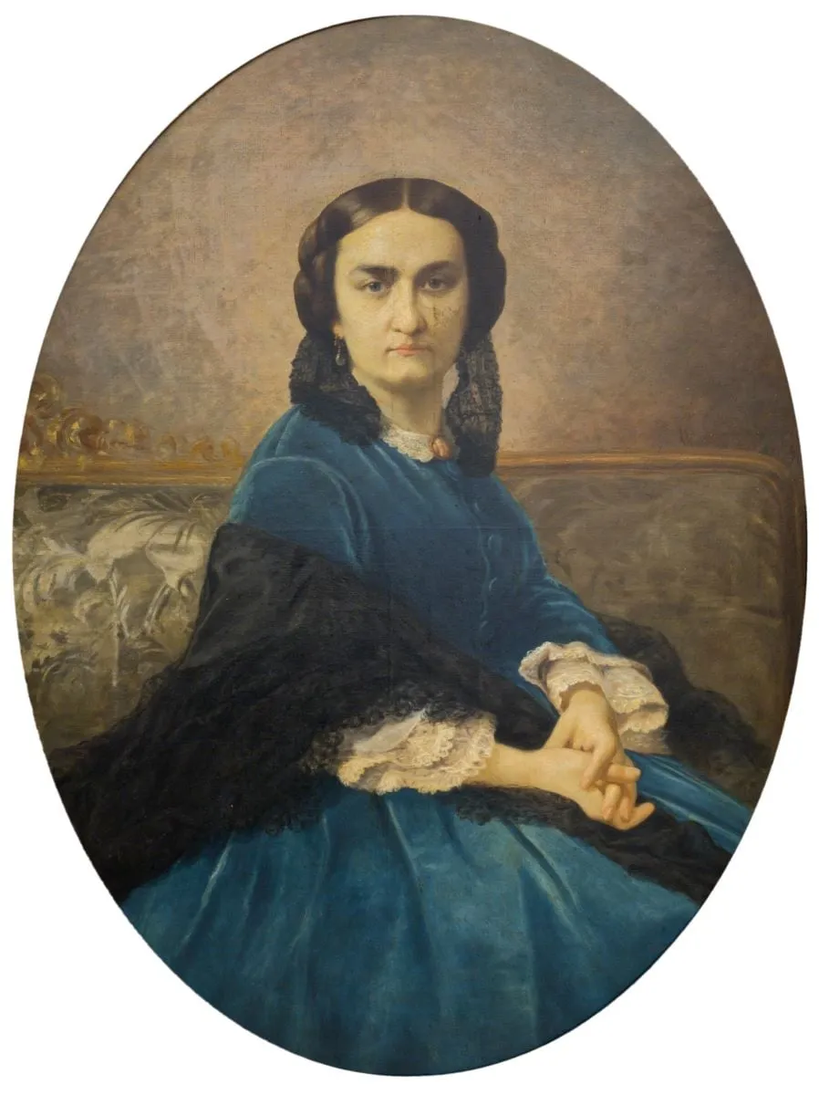 Portretul Mariei Davila, by Theodor Aman, 1864