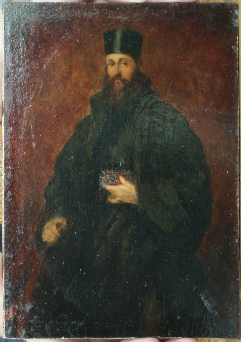 Portretul unui egumen, by Theodor Aman, 1871