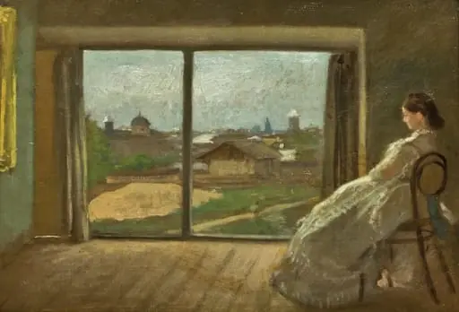 Privire din atelierul cel mic al pictorului, by Theodor Aman