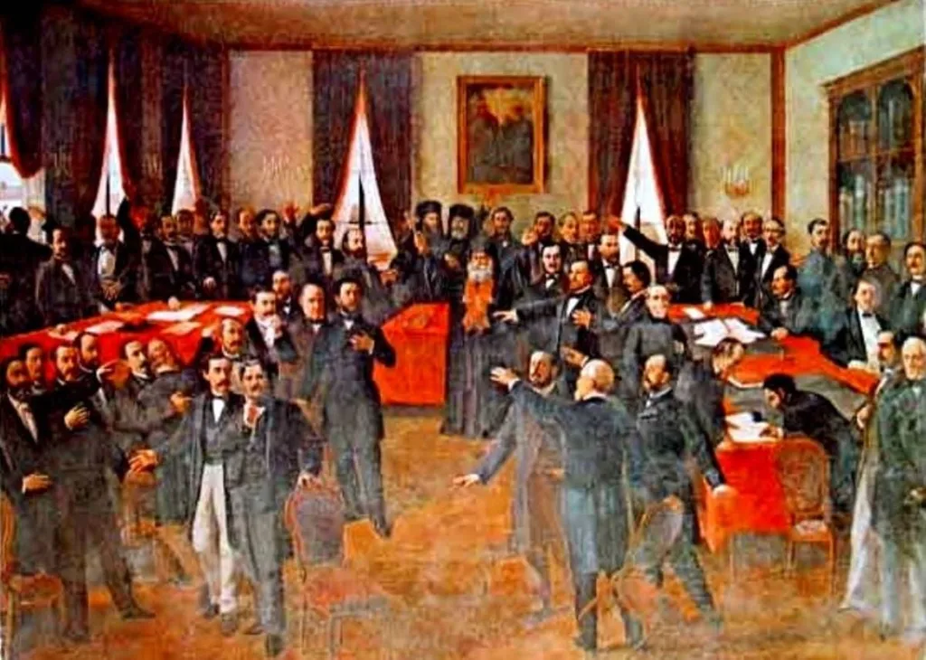 Proclamarea Unirii, by Theodor Aman, unspecified, 1861