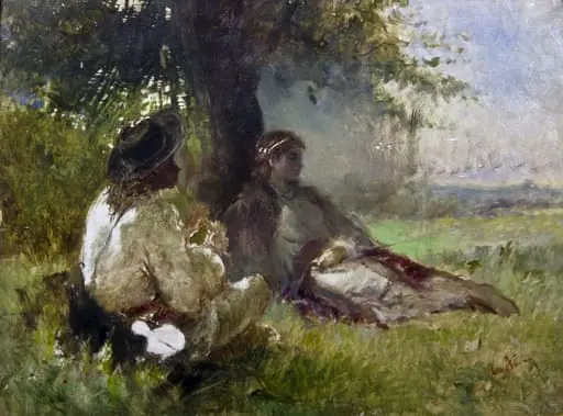 Scenă câmpenească, by Theodor Aman