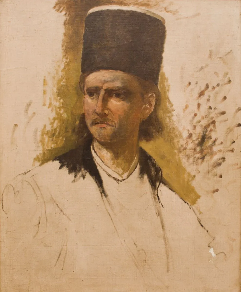 Schița portretului lui Tudor Vladimirescu, by Theodor Aman, unspecified, 1874