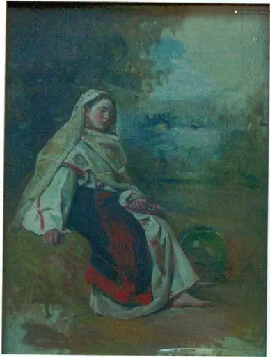 Țărancă pe gânduri, by Theodor Aman