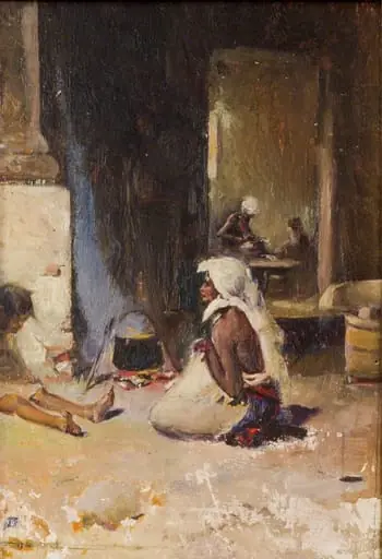 Țigănuși la mămăligă, by Theodor Aman