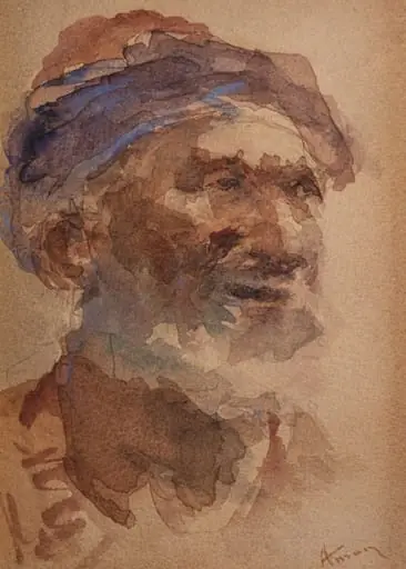 Turc bătrân, by Theodor Aman