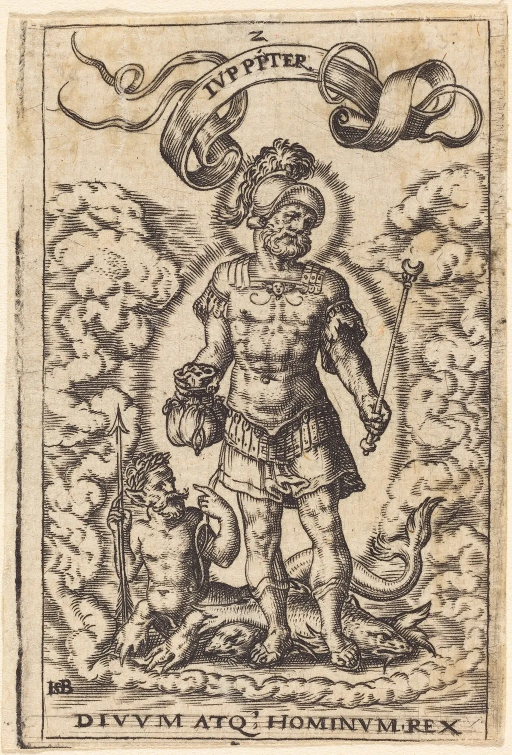 Jupiter, by Theodor de Bry, ink, 1584